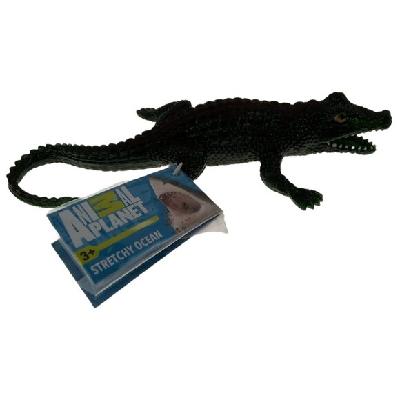 Crocodile Toy Major Life Like Stretchable Squishy Alligator Croc Toy Beaded Blip - Picture 5 of 13